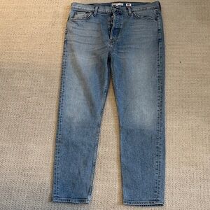 Re/done slim jeans, light wash skinny fit, sz 30